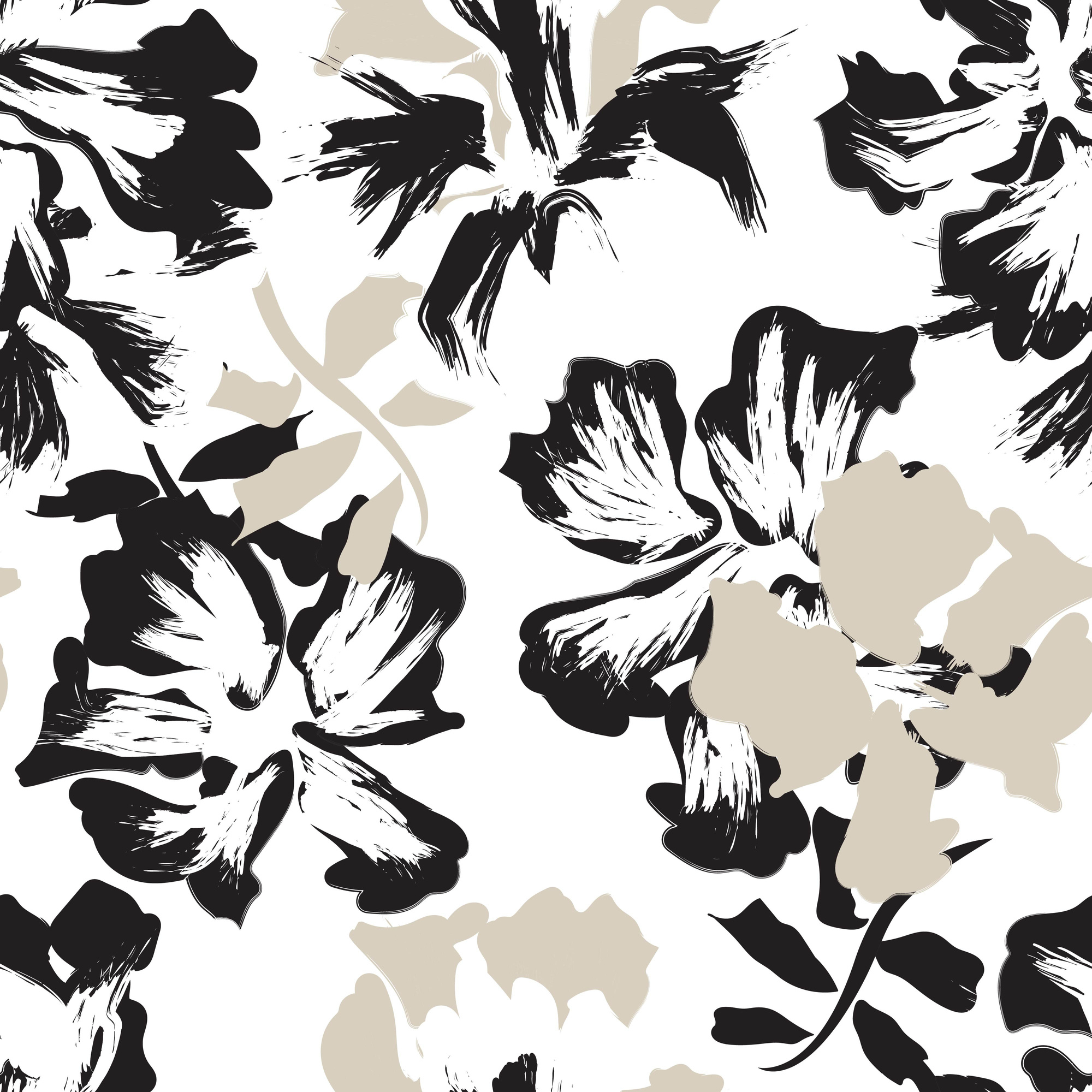 Painted Flowers Background